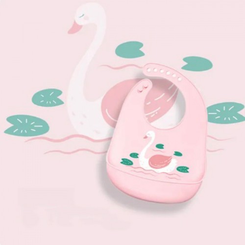 6141_silicone bib swan